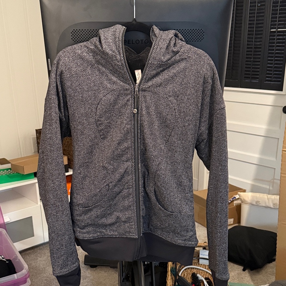 Lululemon Athletica Charcoal Patterned Hoodie